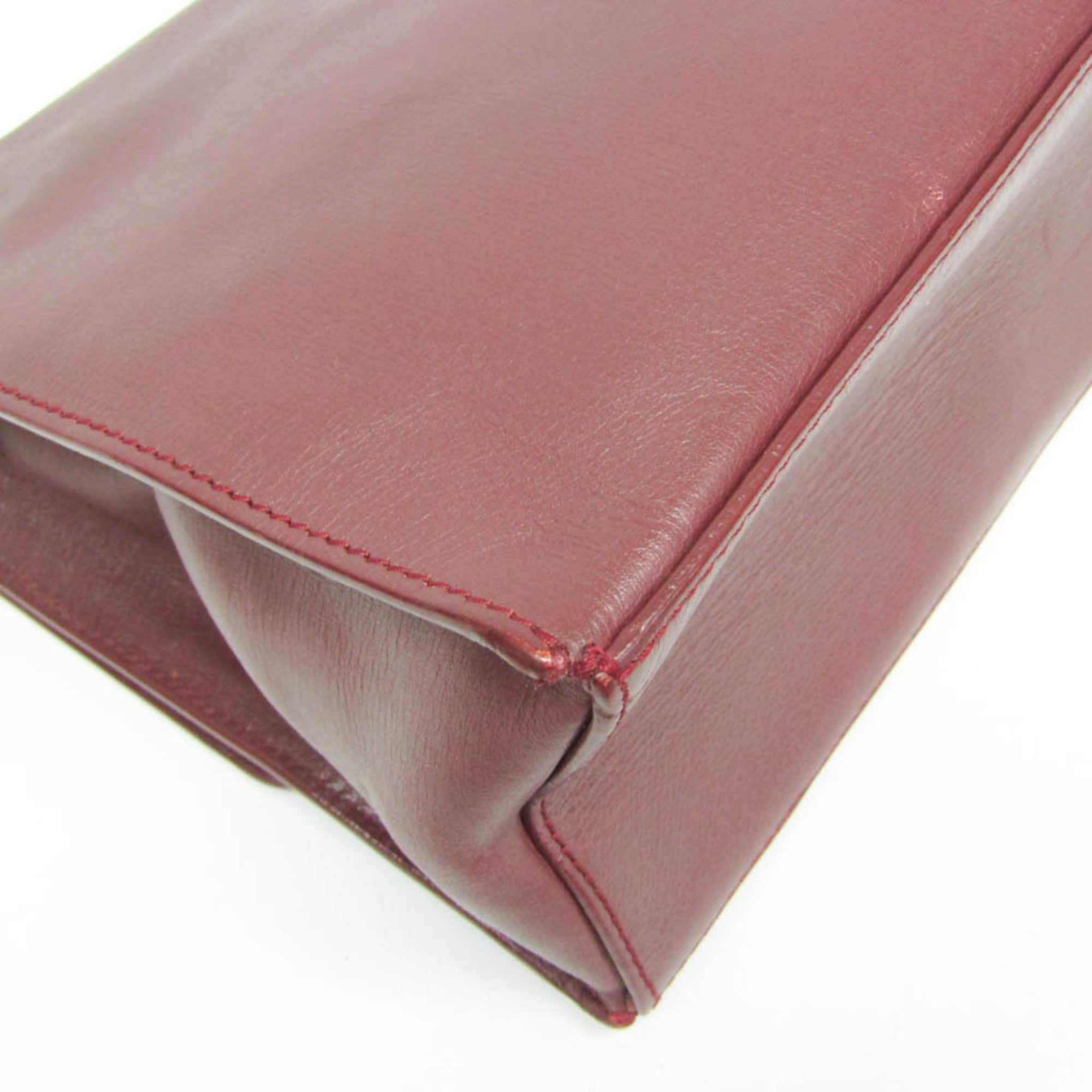 Balenciaga · Leather Shoulder Bag · Bordeaux