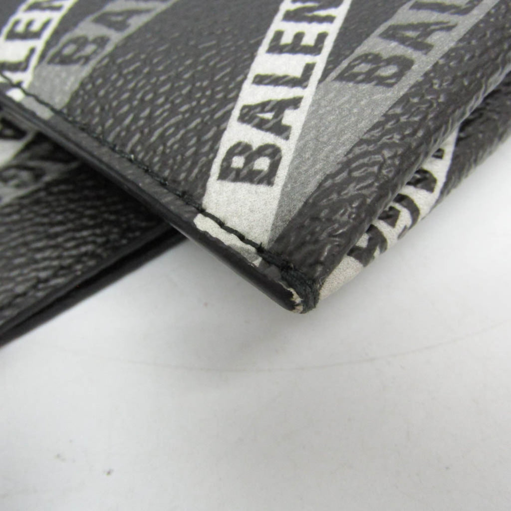 Balenciaga Logo Print · Leather Clutch