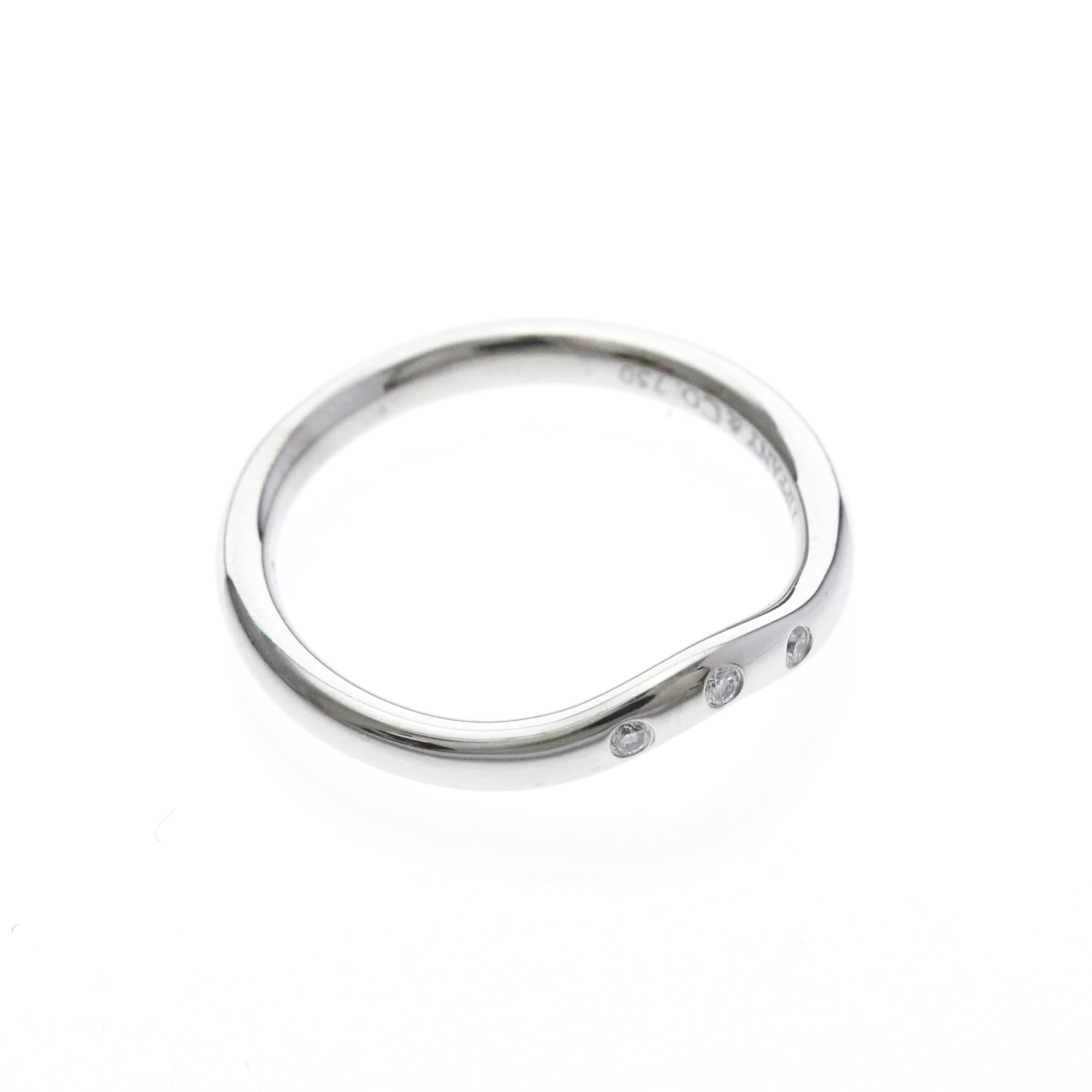 Tiffany Curved Band · Platinum · Diamonds