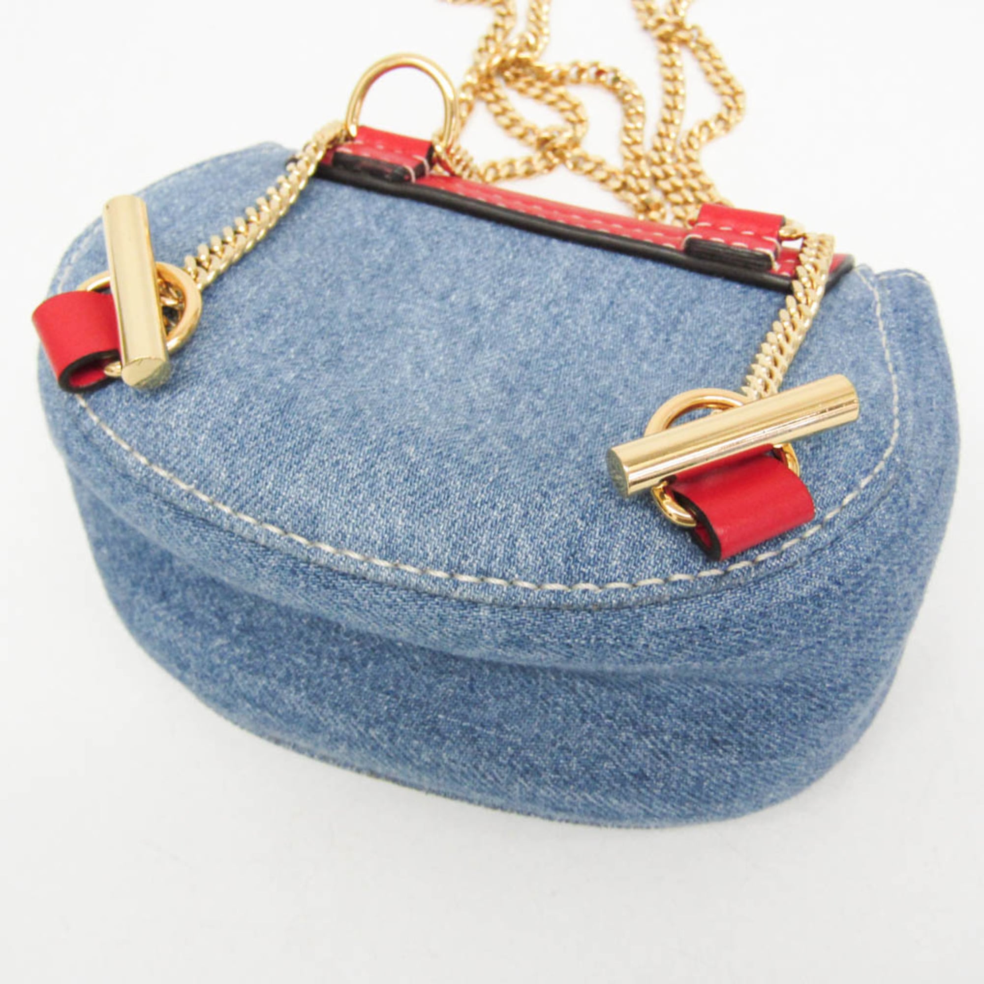 Chloé Drew Mini · Denim Crossbody