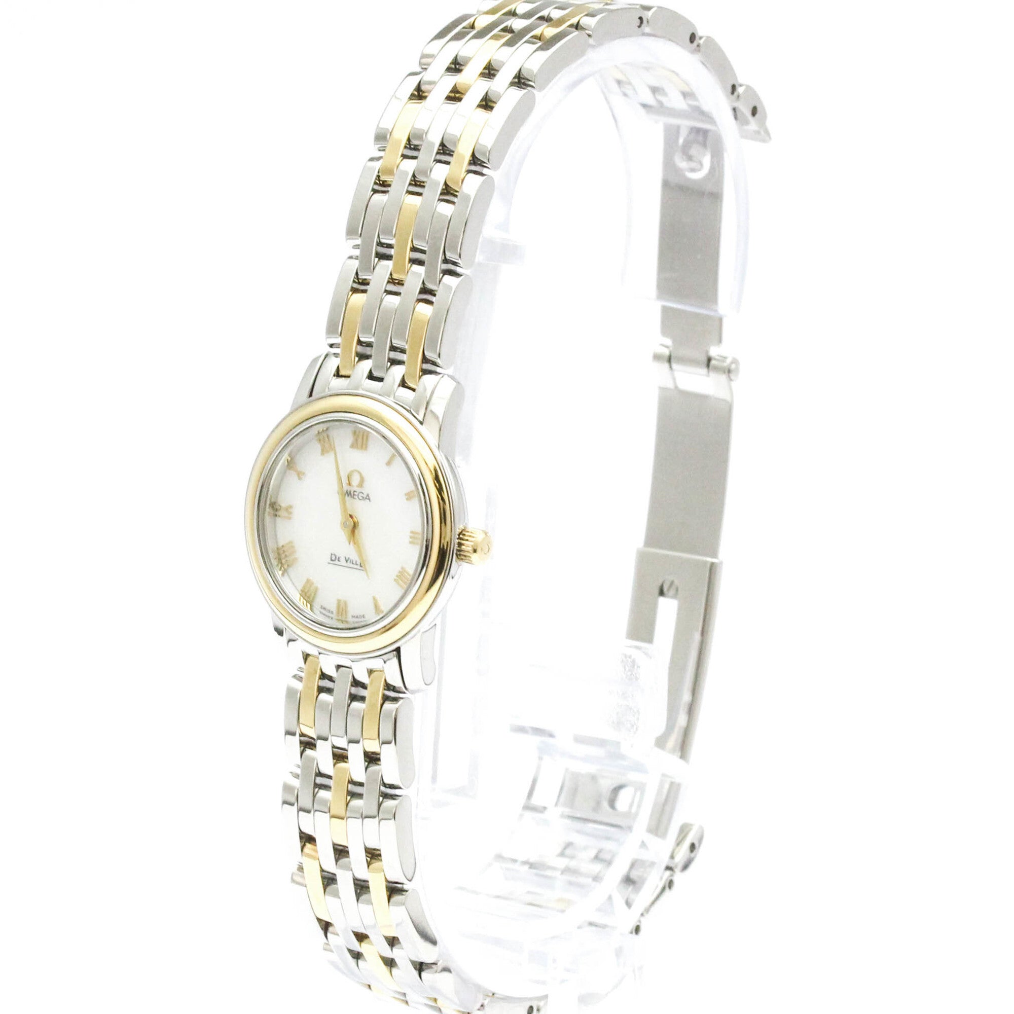 Omega De Ville Prestige · MOP · Steel & 18K Yellow Gold