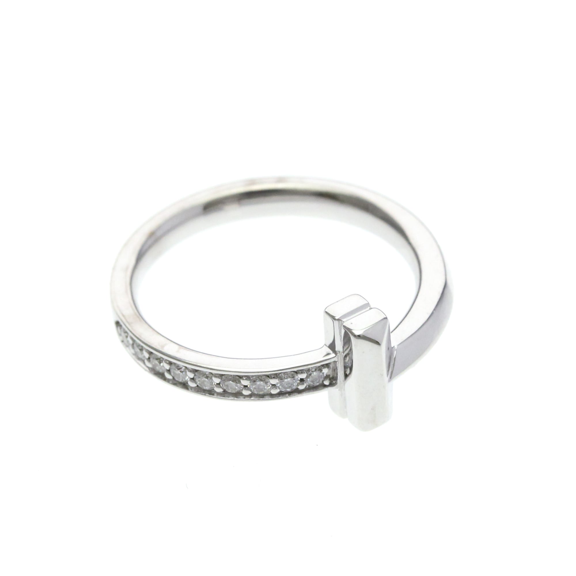 Tiffany T One · Diamond · 18K White Gold