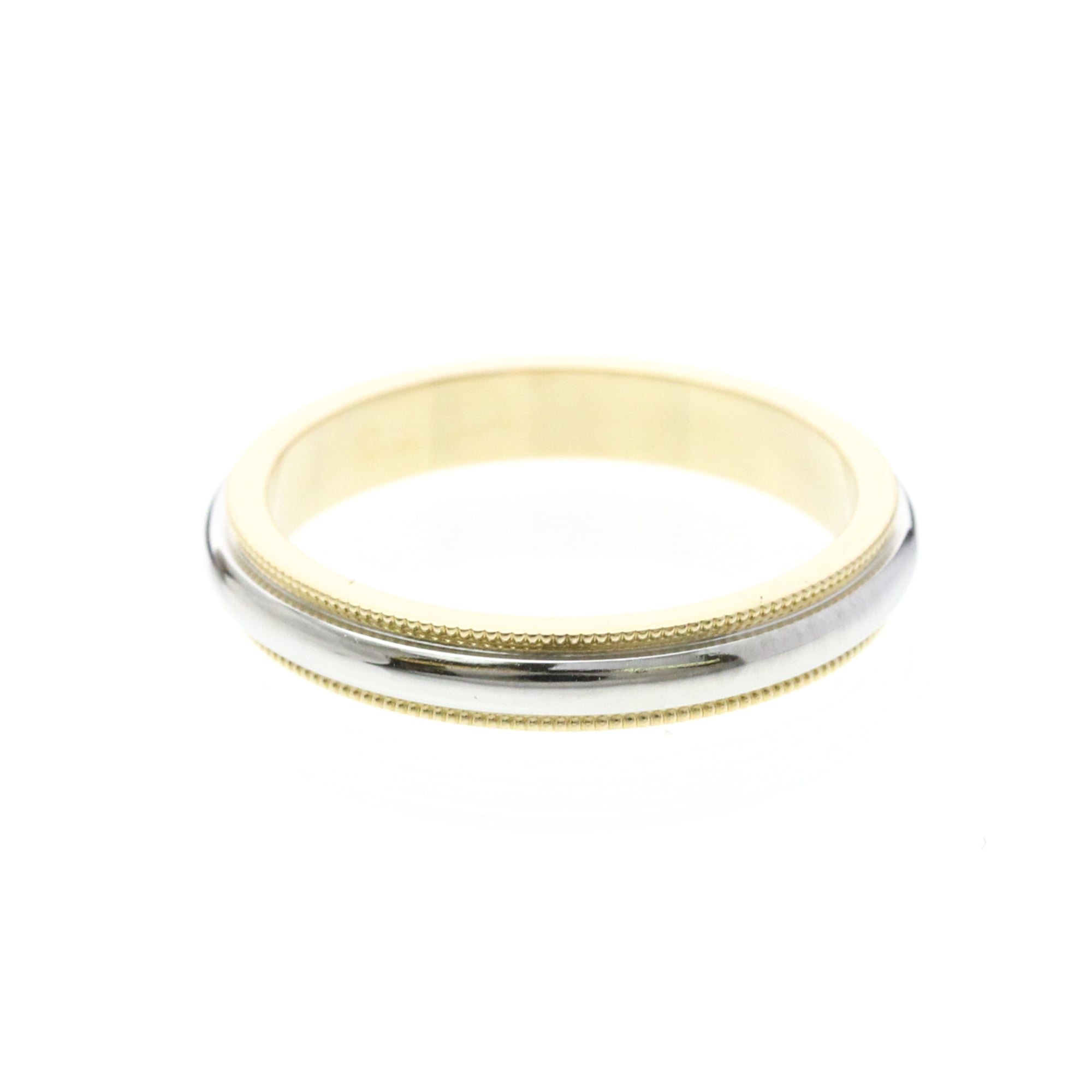 Tiffany Milgrain · Platinum & 18K Yellow Gold