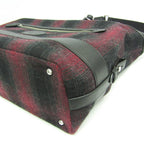 Hunting World Check · Tweed Boston Bag