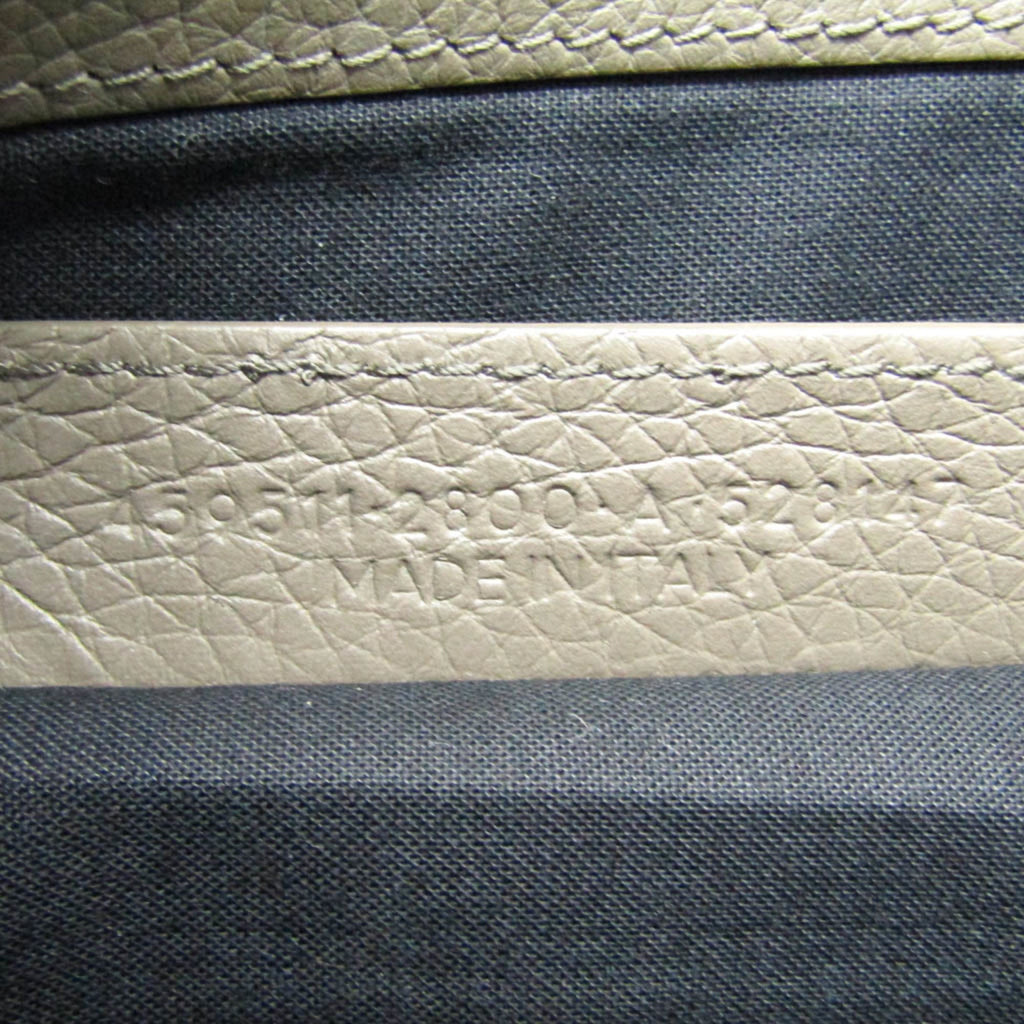 Balenciaga Classic · Greige Leather Clutch