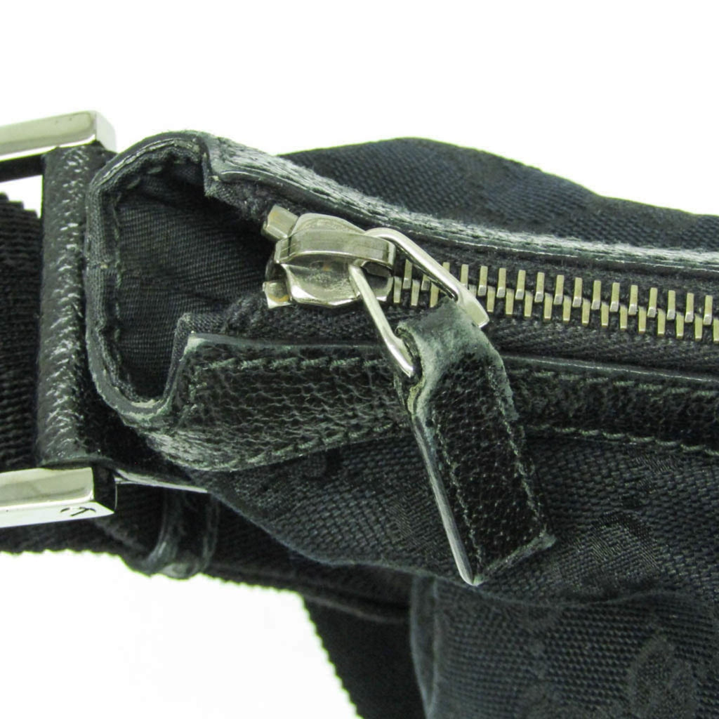 Gucci GG Canvas · Leather Shoulder Bag