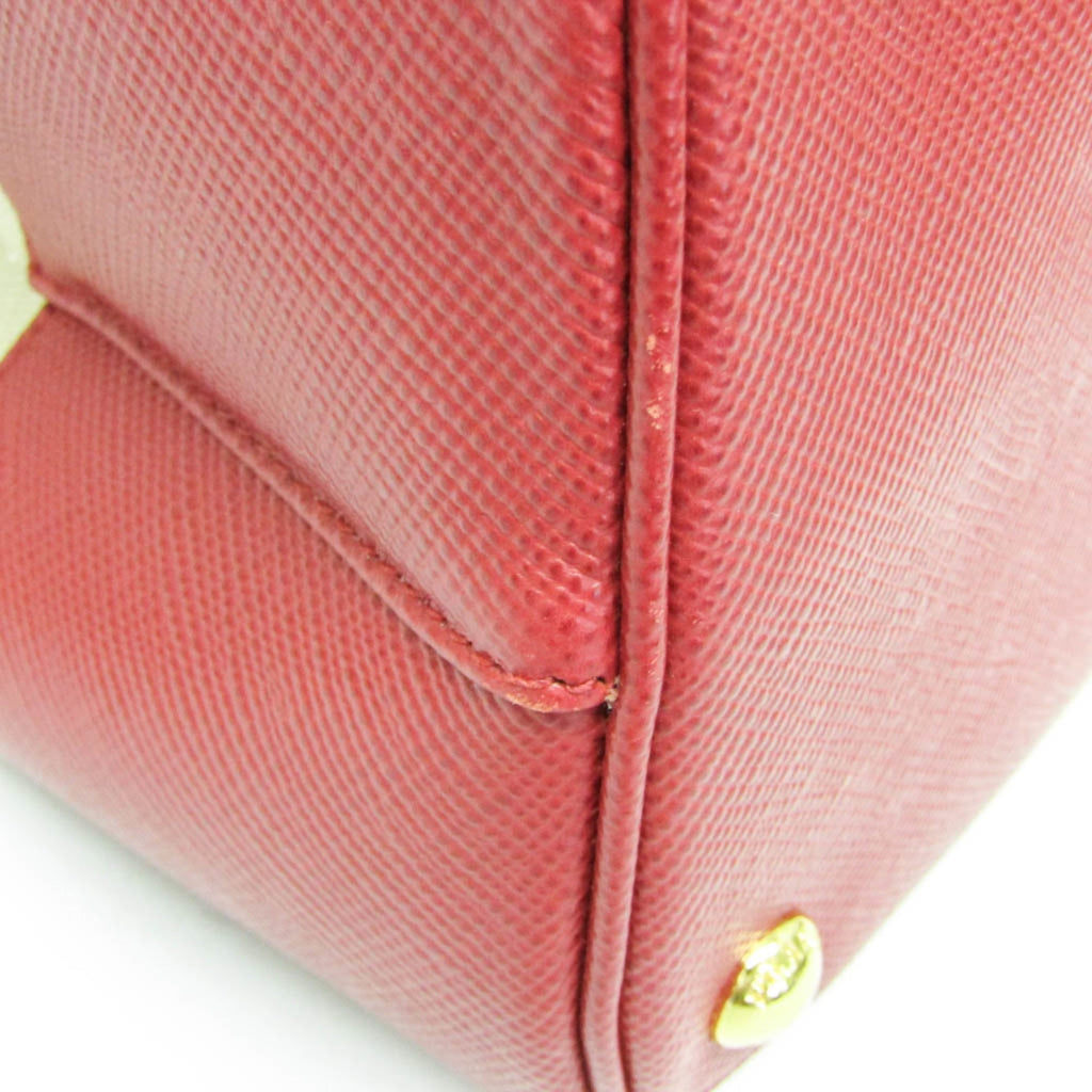 Prada Canvas & Leather Shoulder Bag