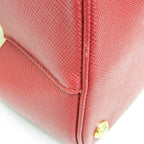 Prada Canvas & Leather Shoulder Bag