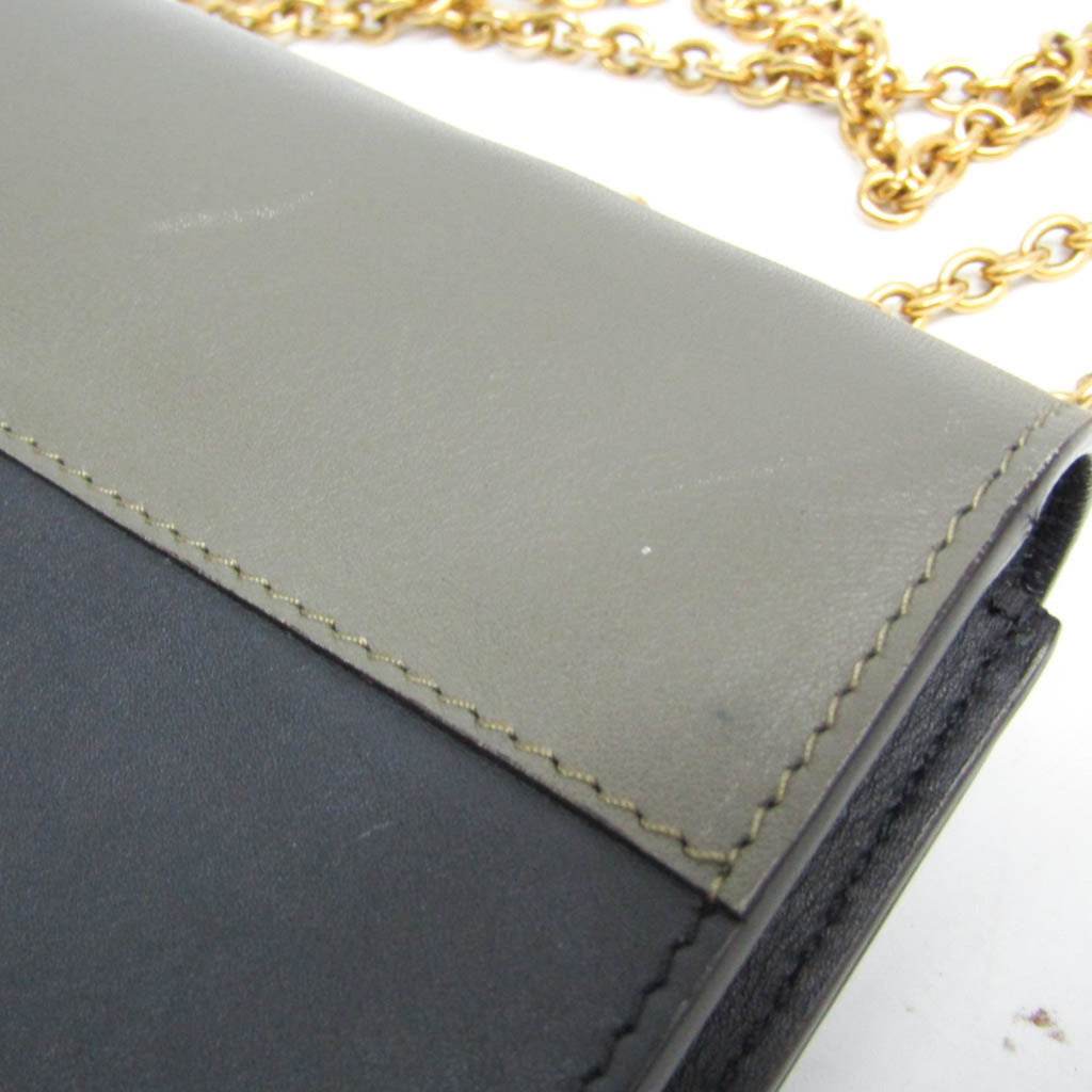 Celine Chain Flap · Tricolor Leather