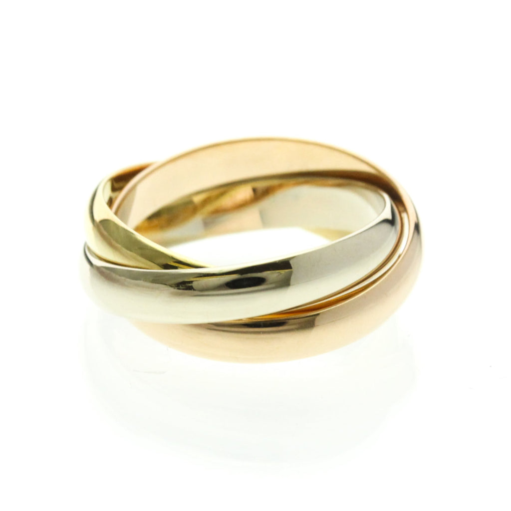 Cartier Trinity · Tri-Gold Band Ring