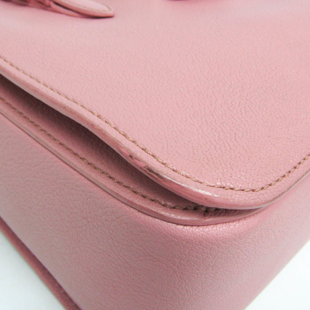 Miu Miu Madras · Leather Shoulder Bag