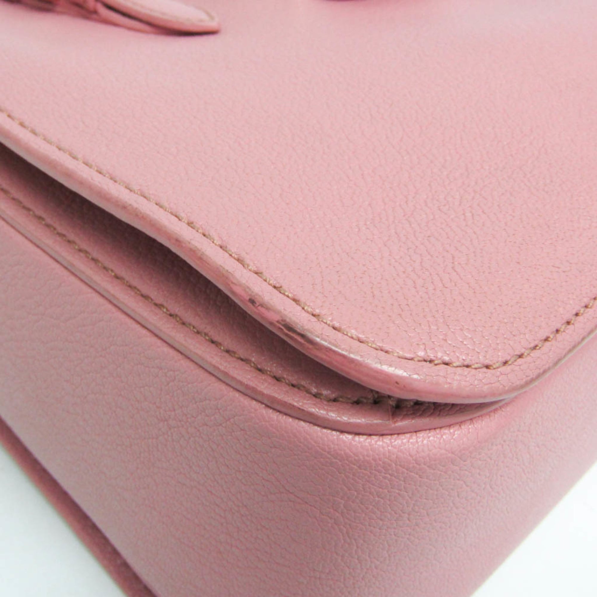 Miu Miu Madras · Leather Shoulder Bag