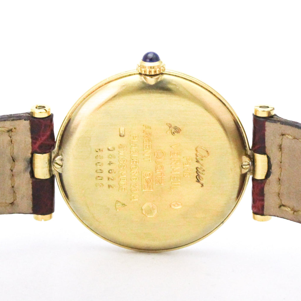 Cartier Must Vendome · Gold Plated · Quartz