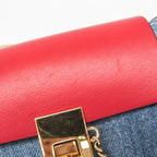 Chloé Drew Mini · Denim Crossbody