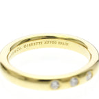 Tiffany Stacking Band · 3 Diamond · 18K Yellow
