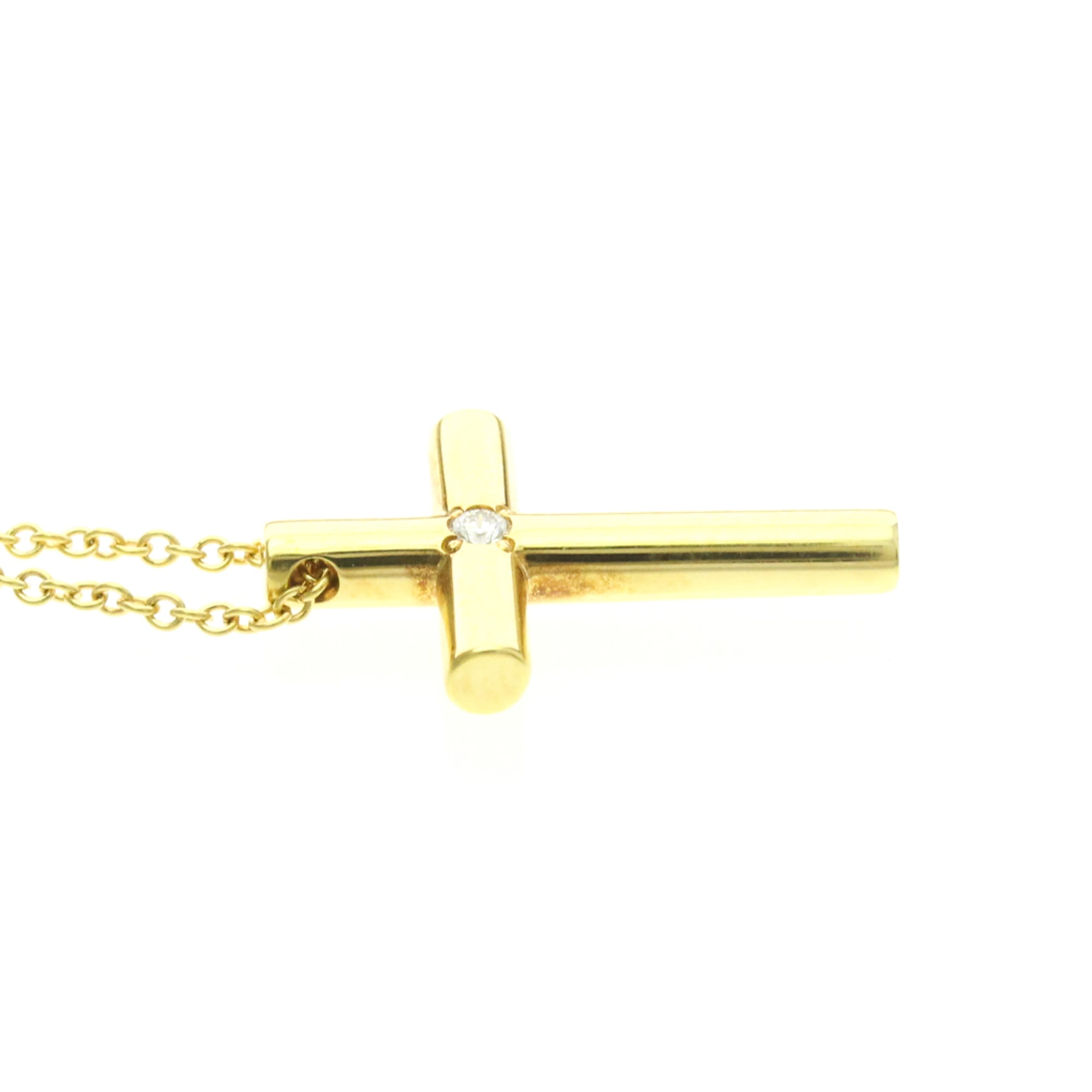Tiffany Cross · Diamond · 18K Yellow Gold
