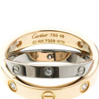 Cartier Be Love · Half Diamond · Two-Tone Gold