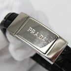 Prada Saffiano · Leather Bangle
