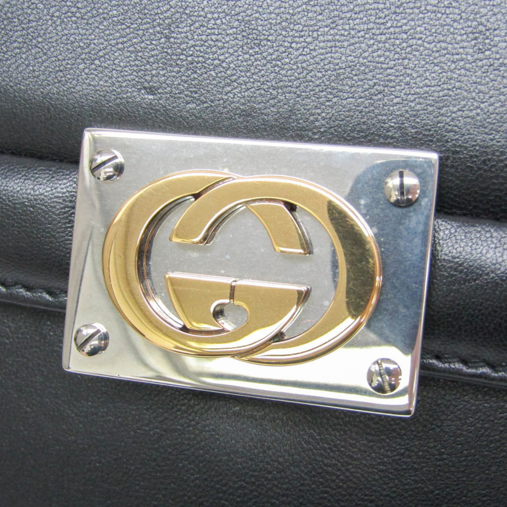 Gucci Interlocking · Leather Clutch