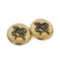 Hermes Horn Ribbon · Clip Earrings