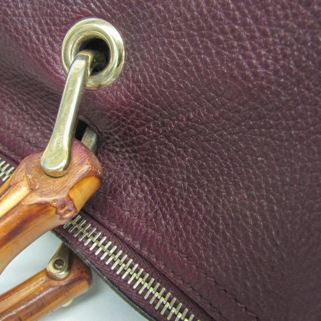 Gucci Bamboo · Leather Handbag
