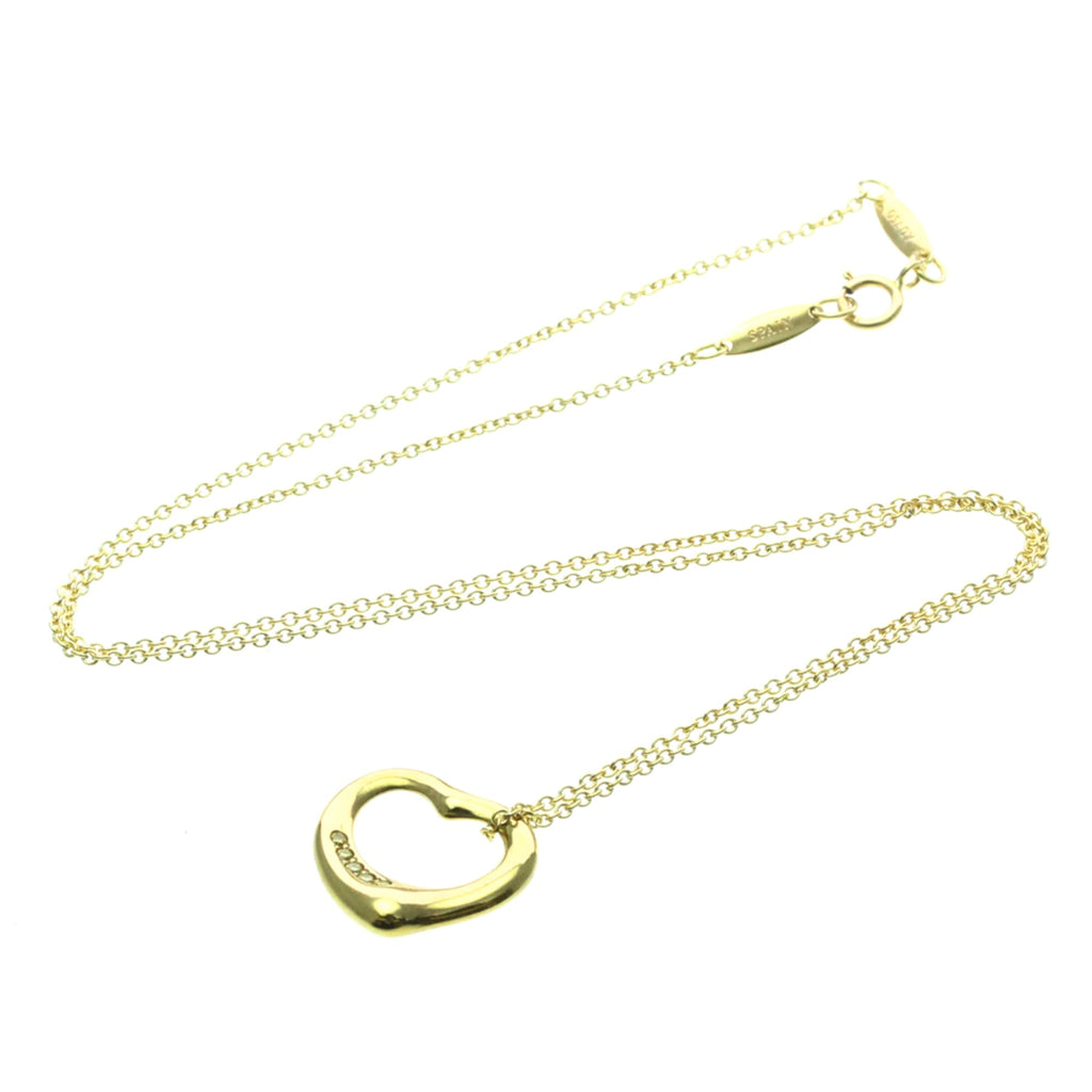 Tiffany Open Heart · 18K Yellow Gold · Diamond