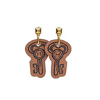 Hermès H Curiosité · Leather Drop Earrings