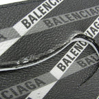 Balenciaga Logo Print · Leather Clutch