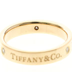 Tiffany Flat Band · Three Diamonds · Rose Gold