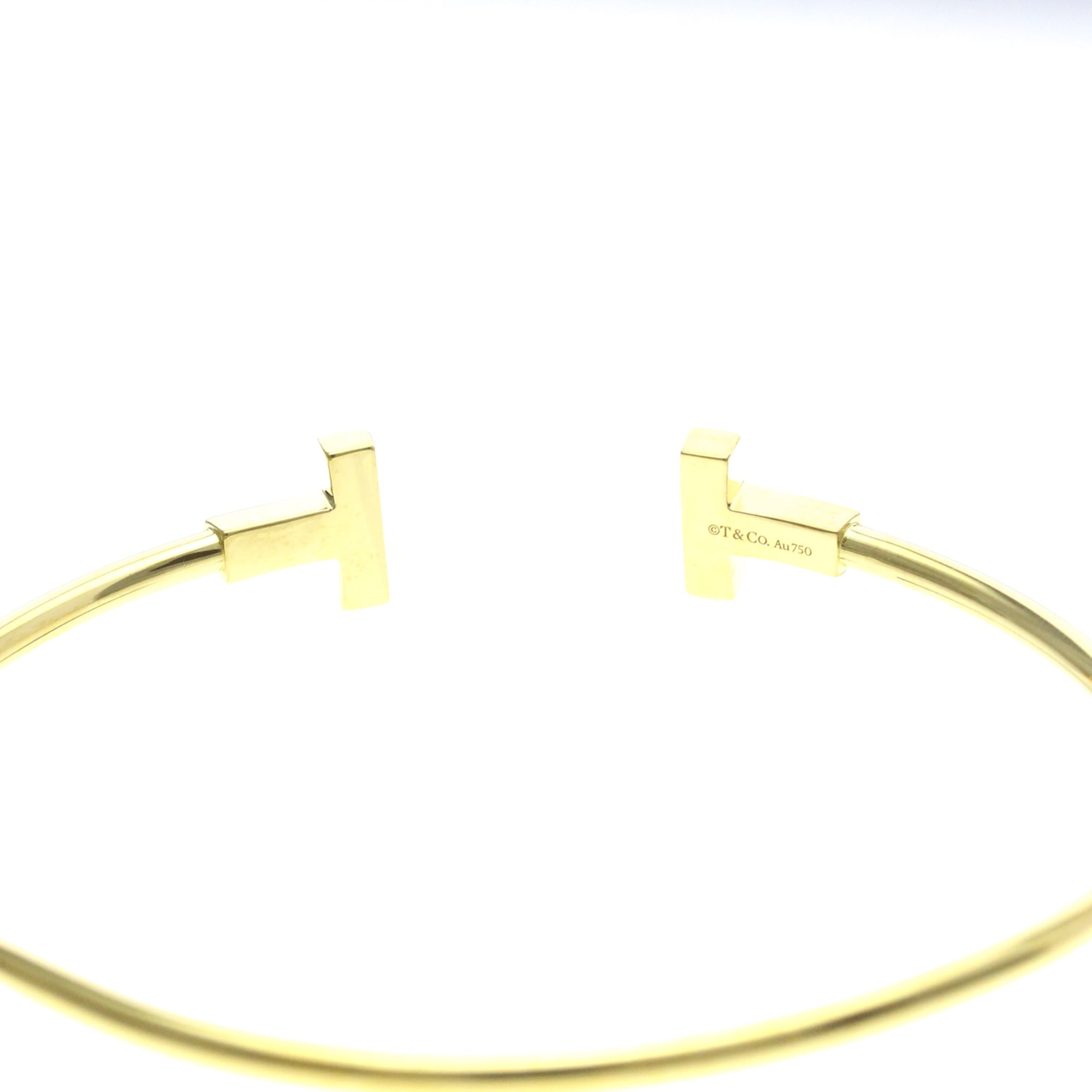Tiffany T Wire · 18K Yellow Gold Bangle