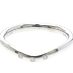 Tiffany Curved Band · Platinum · Diamonds
