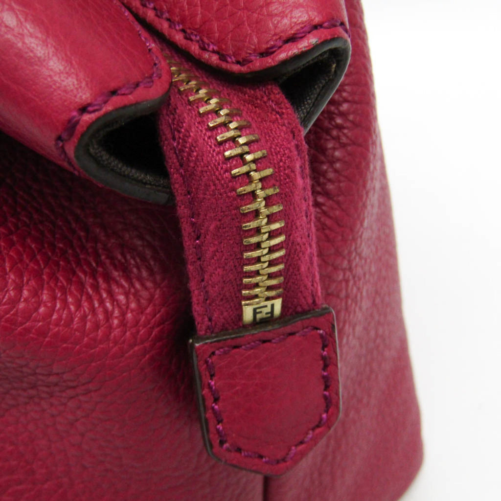 Fendi · Leather Handbag · Bordeaux