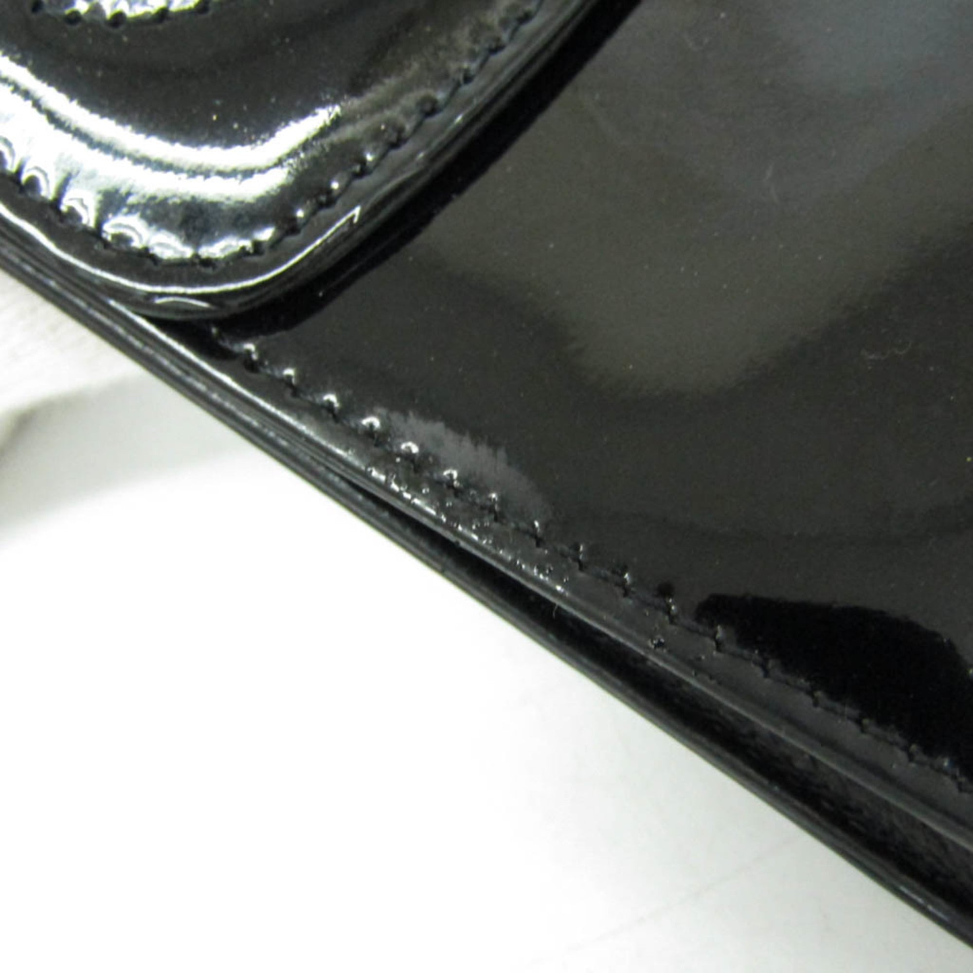Chanel Mini Pouch · Enamel Leather · Keyring