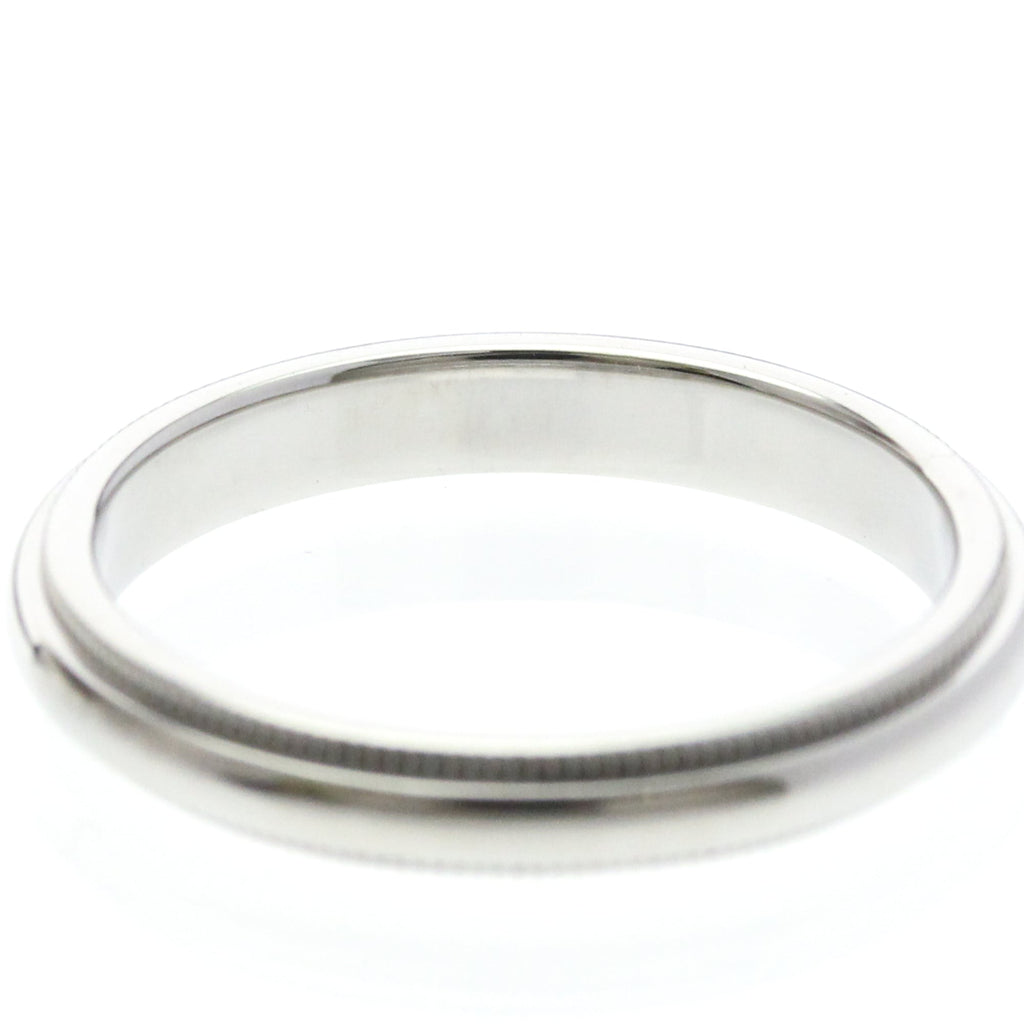 Tiffany Milgrain Band Ring · Platinum