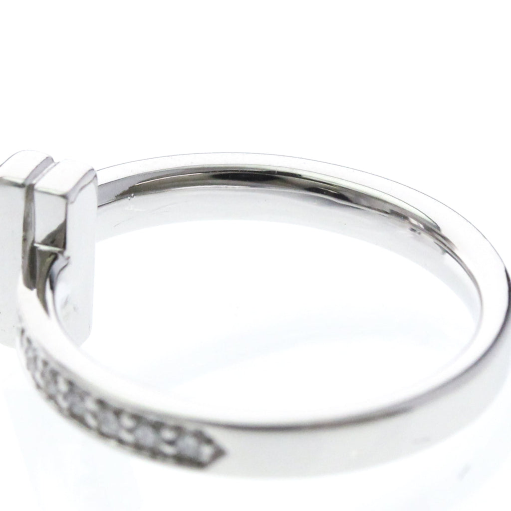 Tiffany T One · Diamond · 18K White Gold · Size 4.5 (EU 51.25)