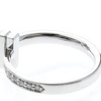 Tiffany T One · Diamond · 18K White Gold · Size 4.5 (EU 51.25)