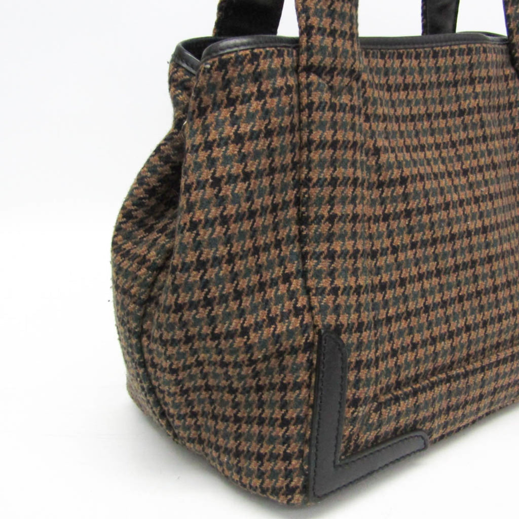 Balenciaga Navy Cabas S · Wool & Leather