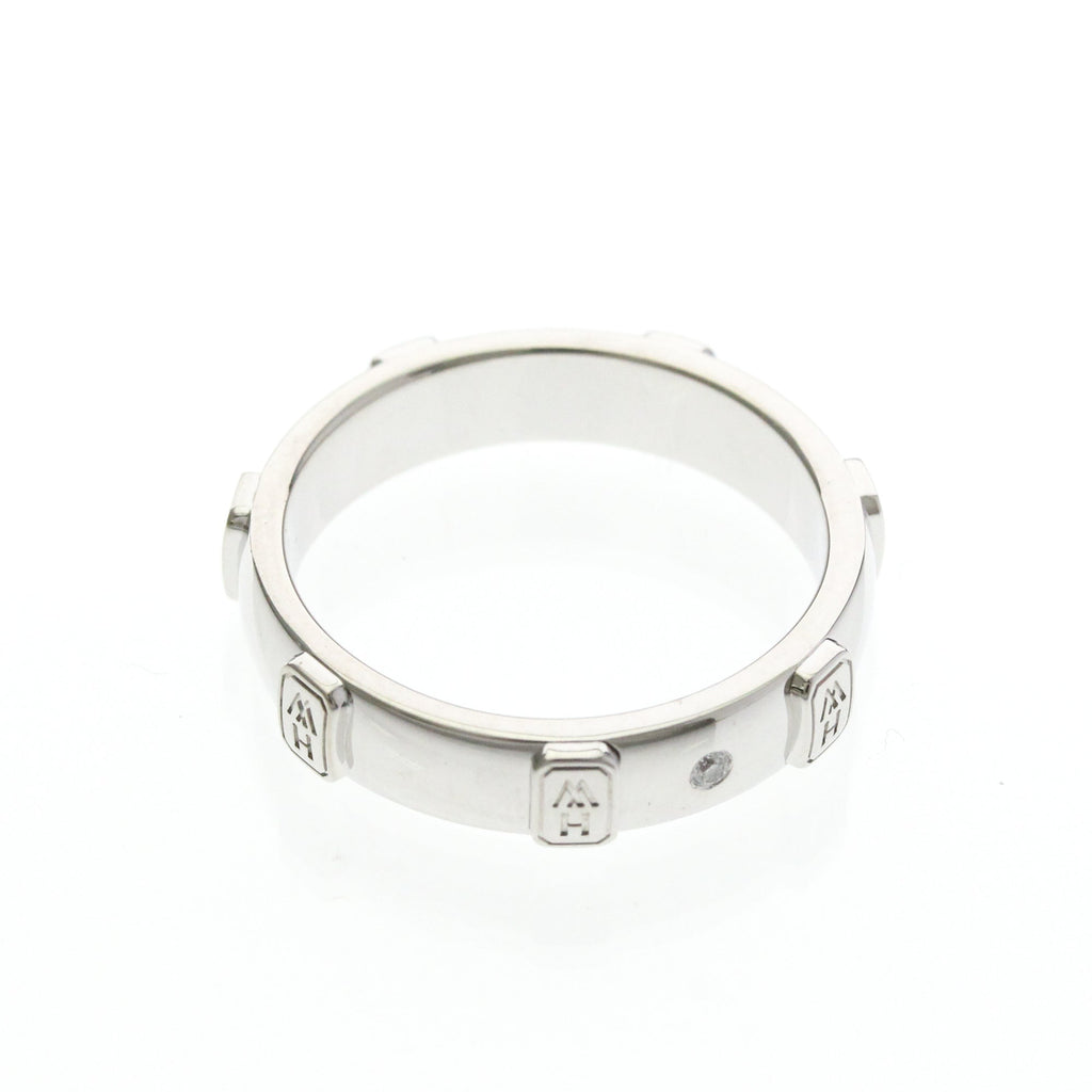Harry Winston HW Logo · Diamond · 18K White Gold