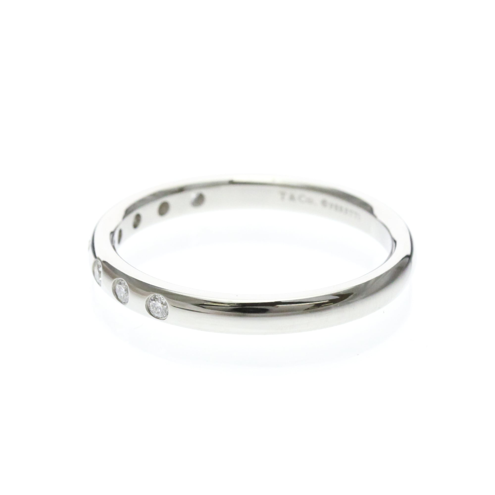 Tiffany Stacking Band · 8 Diamonds · Platinum