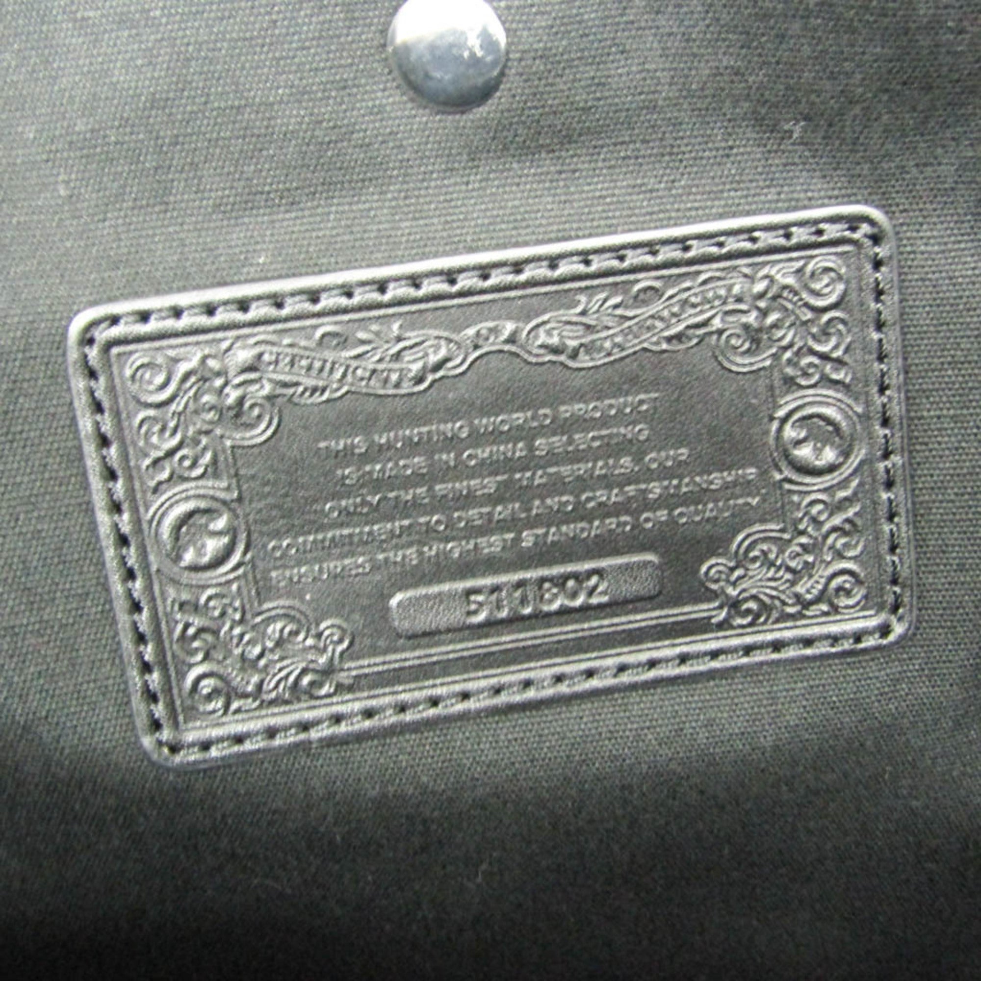Hunting World Check · Tweed Boston Bag