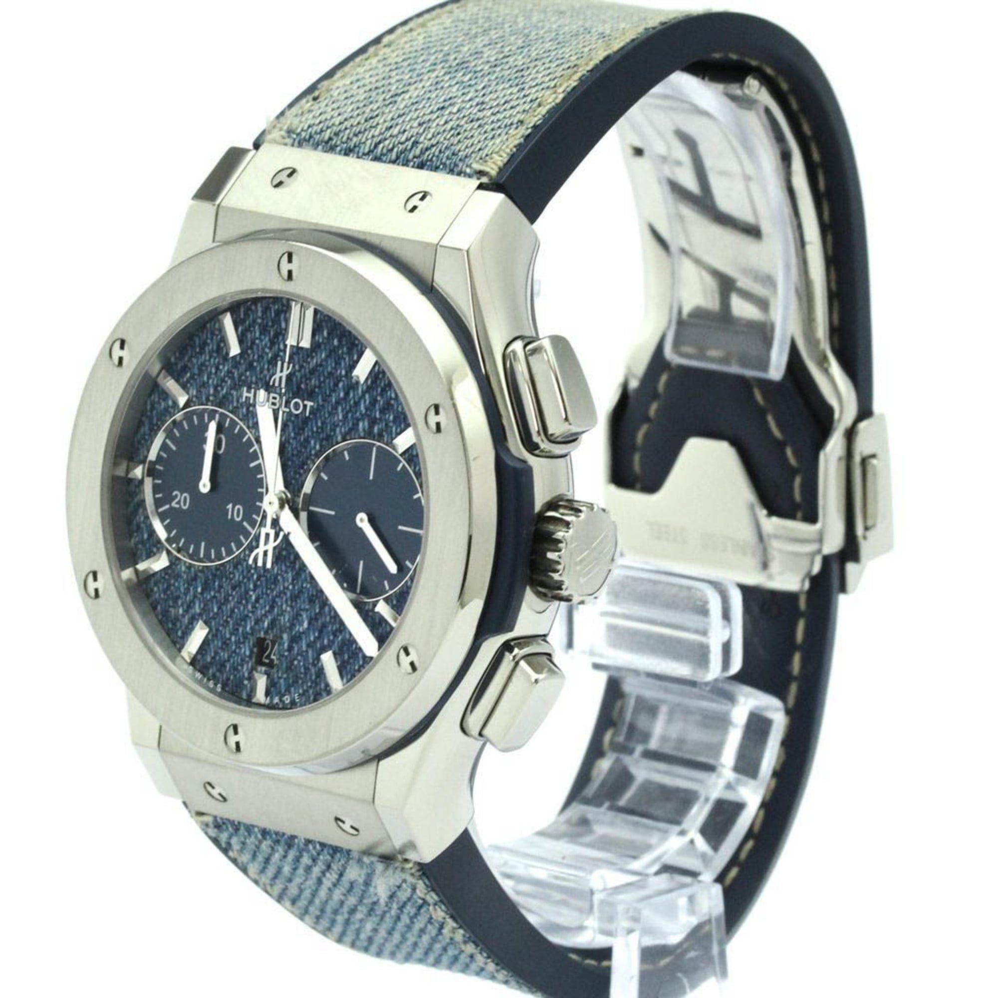 Hublot Classic Fusion Jeans · Titanium · Denim