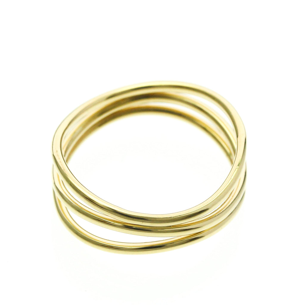 Tiffany Wave 3-Row · 18K Yellow Gold