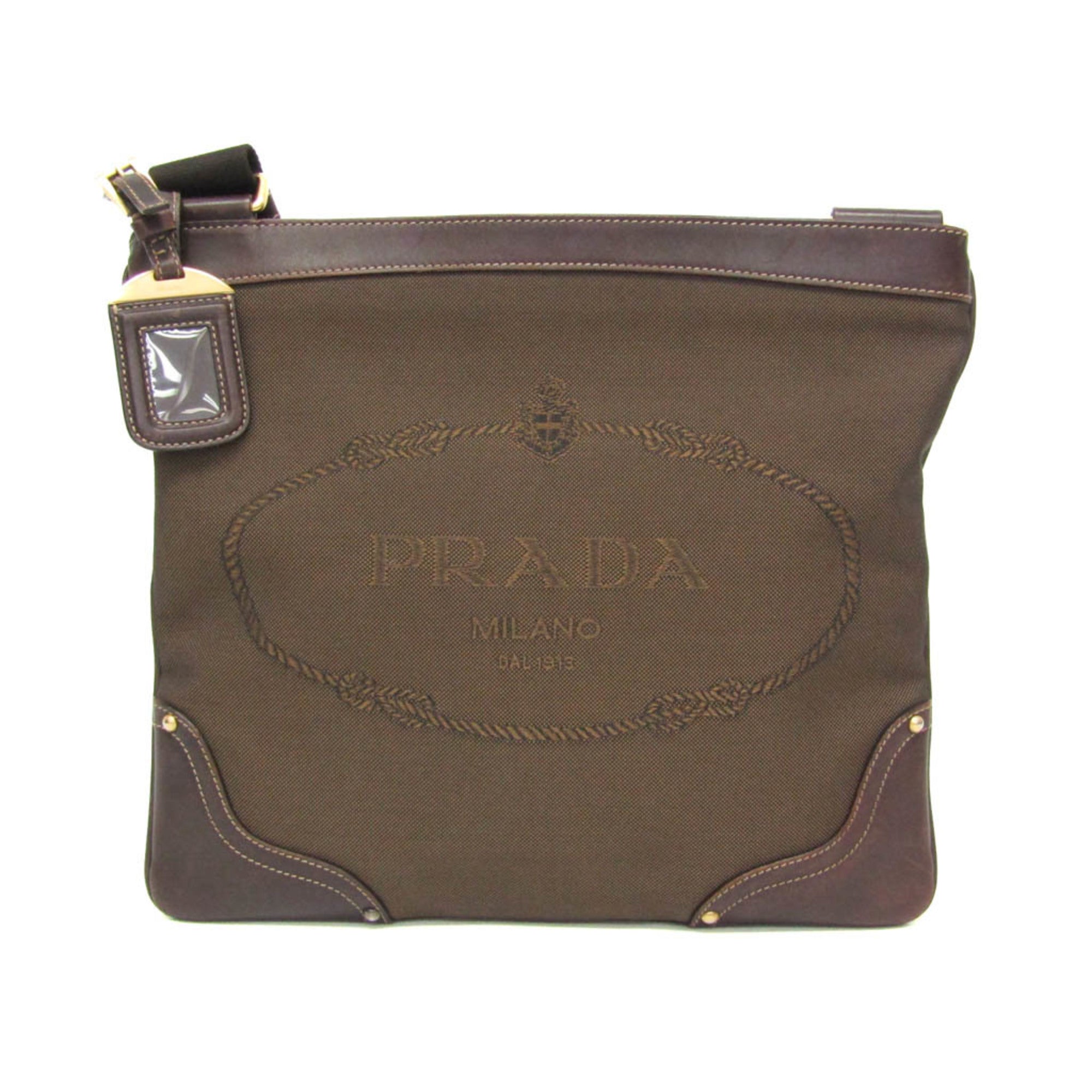 Prada Logo Jacquard · Canvas & Leather