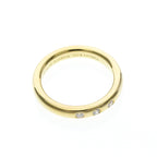 Tiffany Stacking Band · 3 Diamond · 18K Yellow