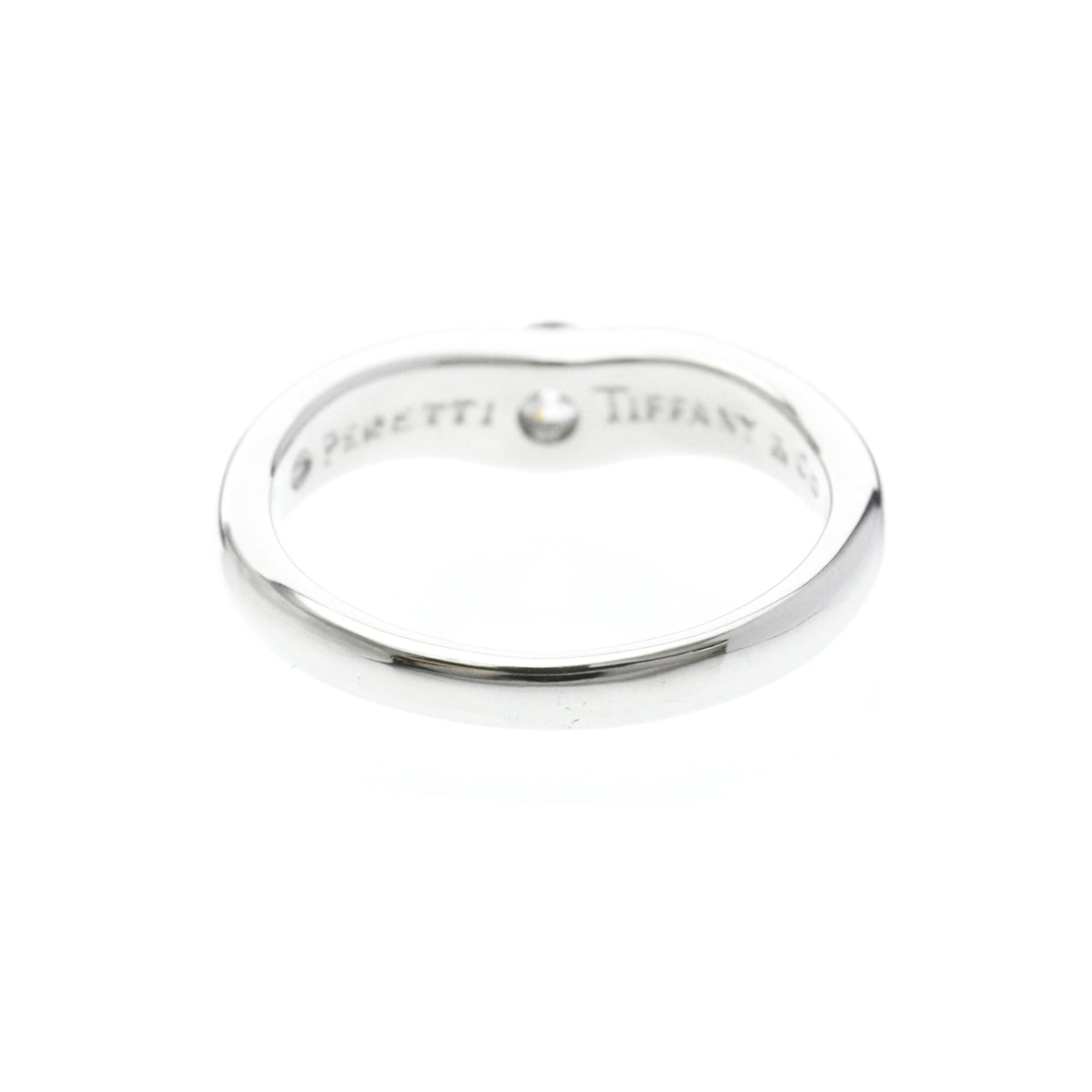 Tiffany Curved Band · Platinum · Diamond