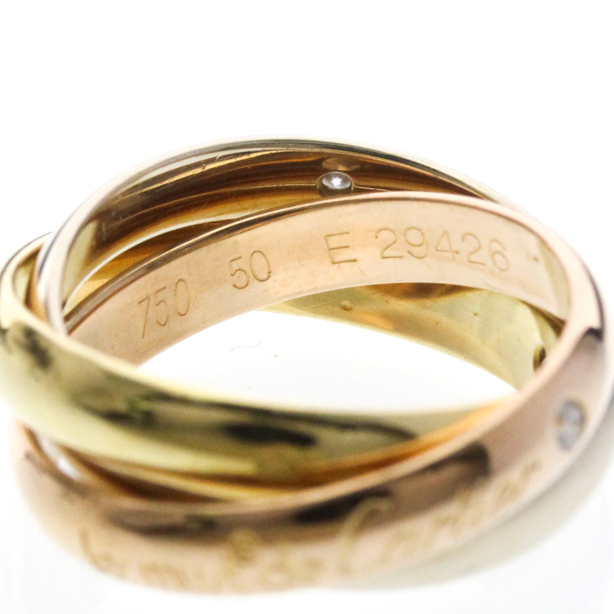 Cartier Trinity · Three Diamond · Tri-Gold