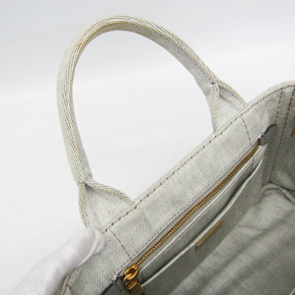 Prada Canapa · Denim · Flower Corsage