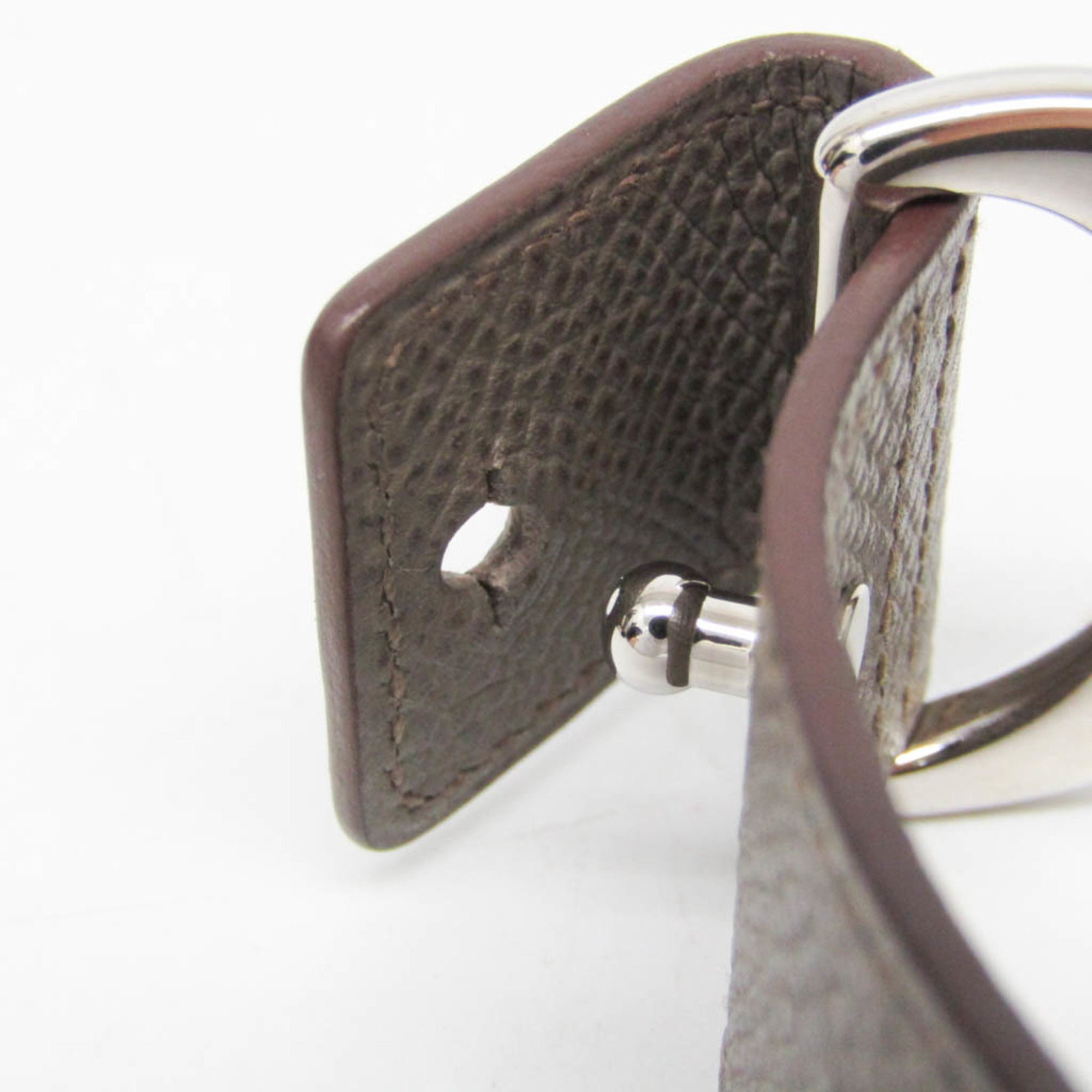 Hermès Pavane · Étoupe Leather Bangle