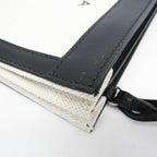 Balenciaga Navy Pochette · Canvas & Leather