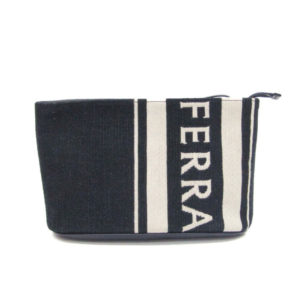 Salvatore Ferragamo Logo · Leather Pouch
